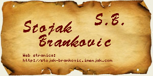 Stojak Branković vizit kartica